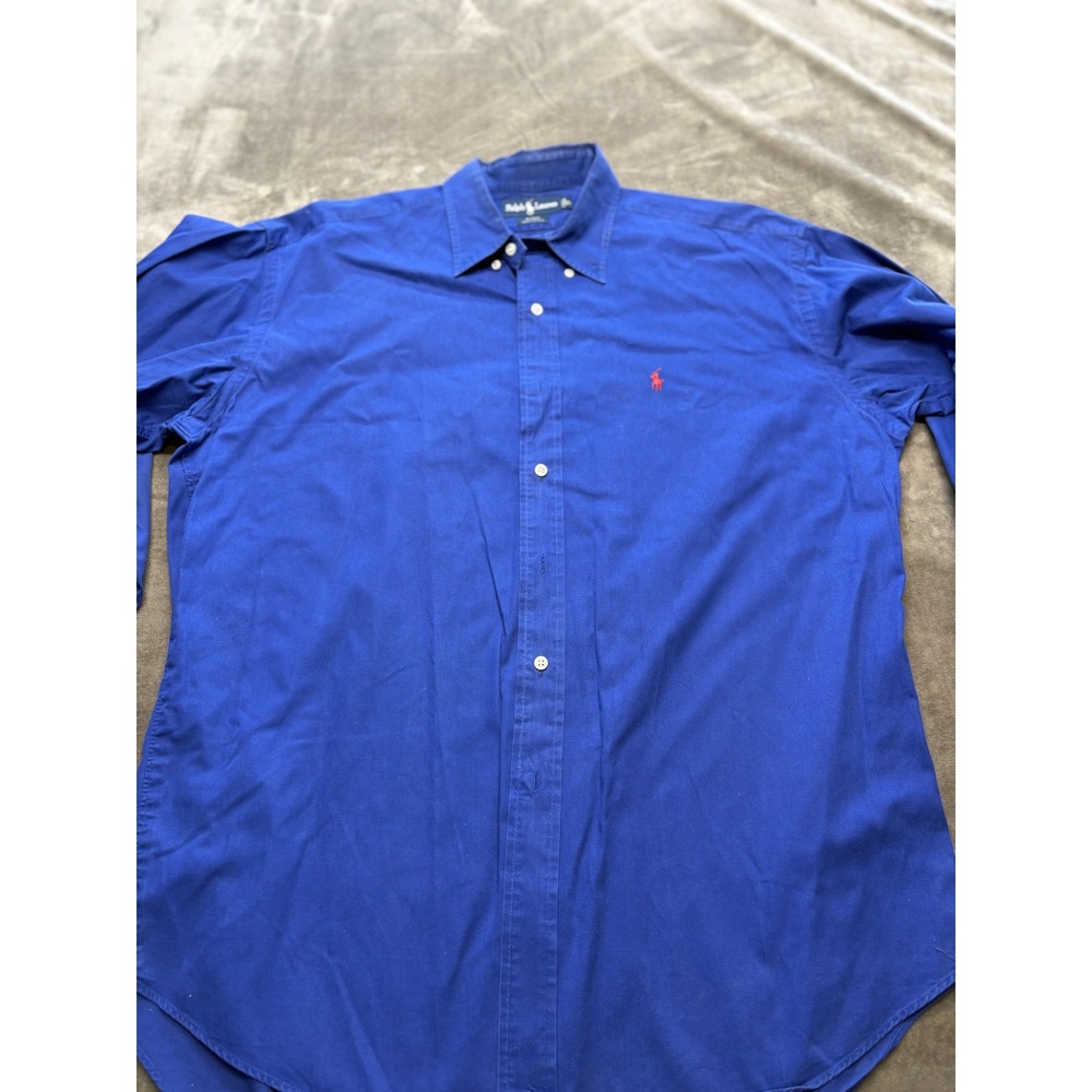 Ralph Lauren Blake Men's Blue 100% Cotton Button Down Shirt Big & Tall XL